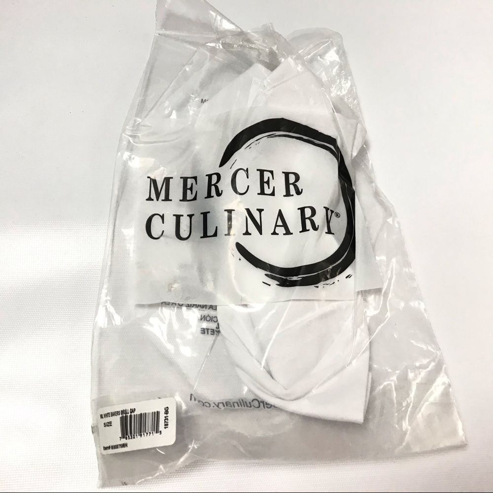 Mercer Culinary Bakers Skull Cap White Chef